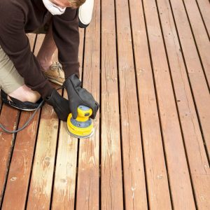 refinishing a deck